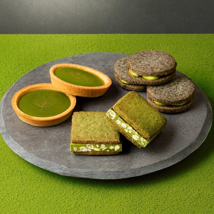 茶菓詰合せ（濃い宇治抹茶タルト入り）　27個入