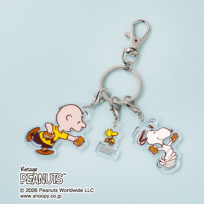 スヌーピー シュガーバターの木 アクリルキーホルダー　1個