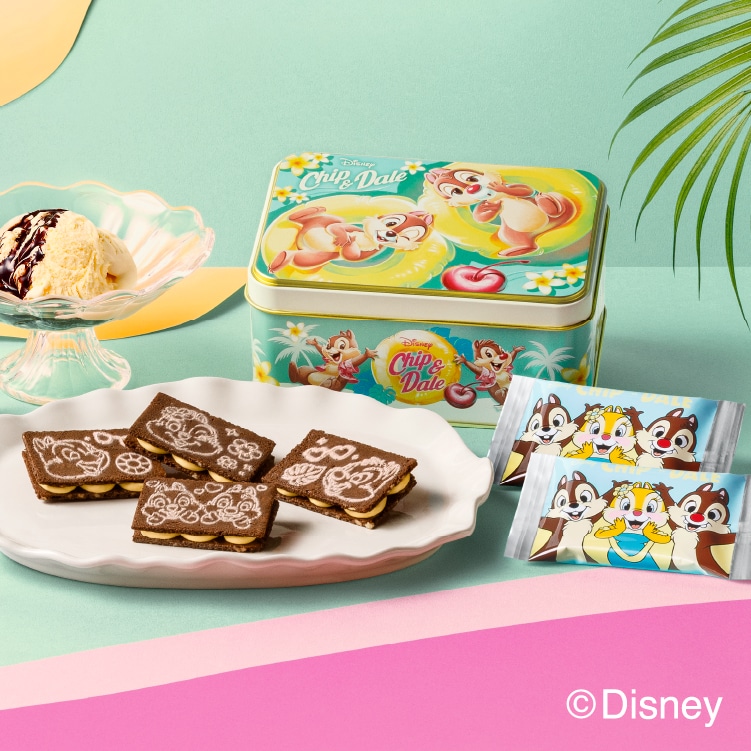 チップ＆デール/バニラチョコレートサンド　スペシャル缶(12枚入)