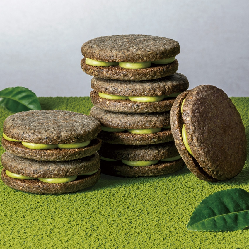 黒ごま抹茶サンド 茶の結　8個入