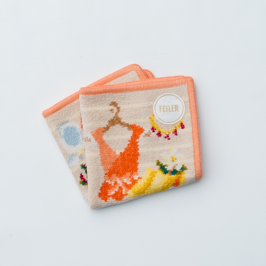 FEILER「ISETAN HANEDA SHOPPING ベージュ/アプリコット」 ベージュ/アプリコット