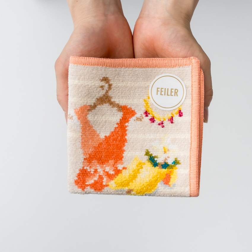 FEILER「ISETAN HANEDA SHOPPING ベージュ/アプリコット」 ベージュ/アプリコット