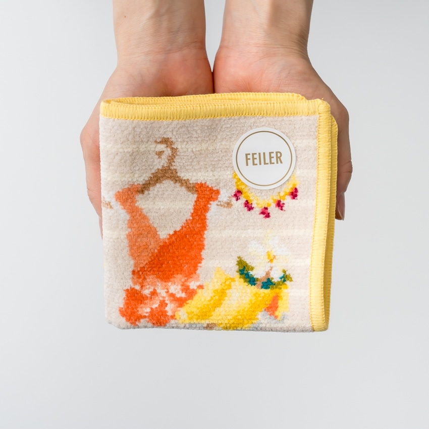 FEILER「ISETAN HANEDA SHOPPING ベージュ/イエロー」 ベージュ/イエロー