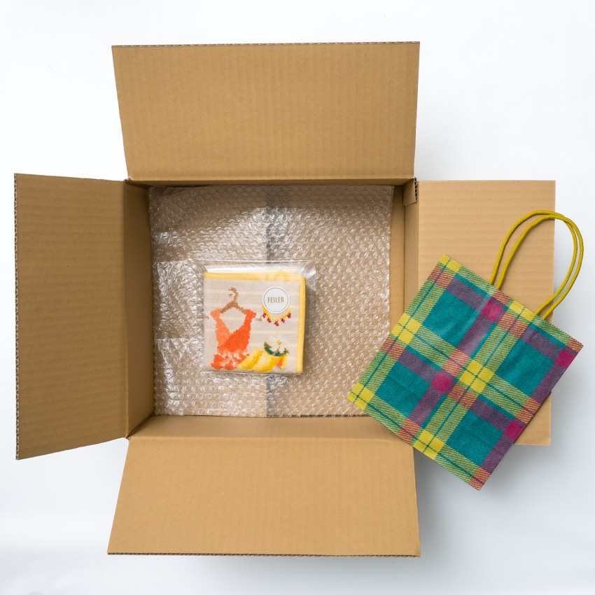 FEILER「ISETAN HANEDA SHOPPING ベージュ/イエロー」 ベージュ/イエロー