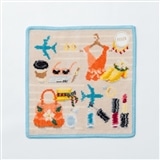 ベージュ/ターコイズ