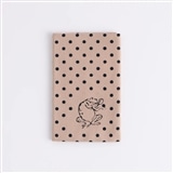 鳥獣戯画小紋 豆絞り ベージュ