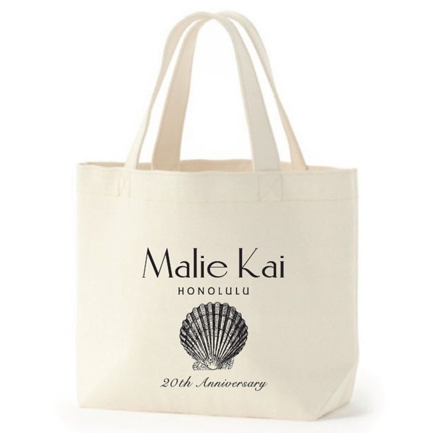 Malie Kai トートバック（Sサイズ）　ホワイト Niihau(ニイハウ)　20th anniversary model