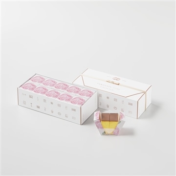 フクサヤキューブ　ギフトセット（ローズパッケージ）　10個入