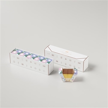 フクサヤキューブ　ギフトセット（朝顔パッケージ）　5個入