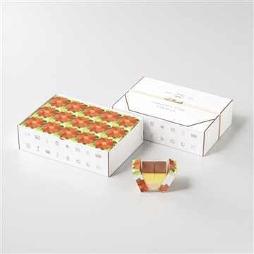 フクサヤキューブ　ギフトセット（ポインセチアパッケージ）　15個入