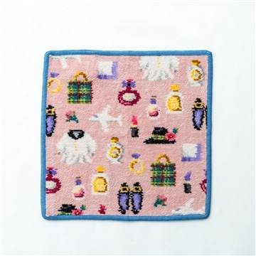 FEILER「ISETAN HANEDA SHOPPING 2　ペールピンク/アオ」