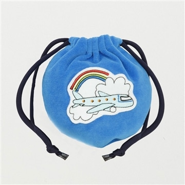 LUDLOW　HANEDA exclusive 飛行機ポーチ　ブルー