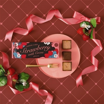 いちごチーズケーキwithココア　3個入