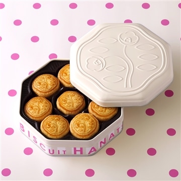 花椿ビスケット　24枚入　限定缶 クラシックアイボリー