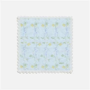 タオルハンカチーフ　ライトブルー