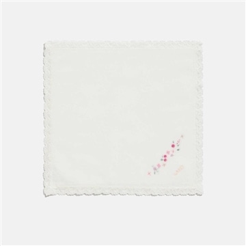 タオルハンカチーフ　ピンク