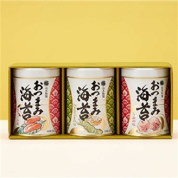おつまみ海苔 3缶詰合せ