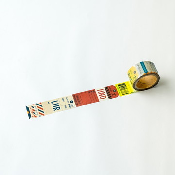 hal+ オリジナルマスキングテープ Travel tag ver.