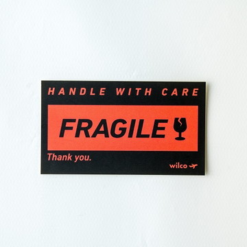 【wilco】ステッカー FRAGILE 小