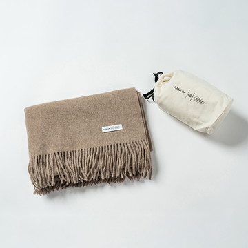 HANEDA X GOBI　オリジナルストール（厚手）　オーガニックブラウン/57番