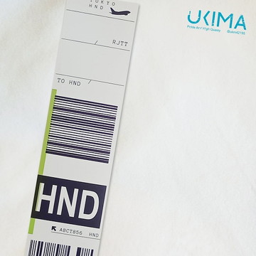 エアラインバゲージクレームタグステッカー「羽田」