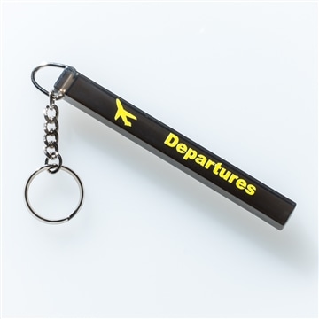 Departuresキーホルダー (黒＋黄)