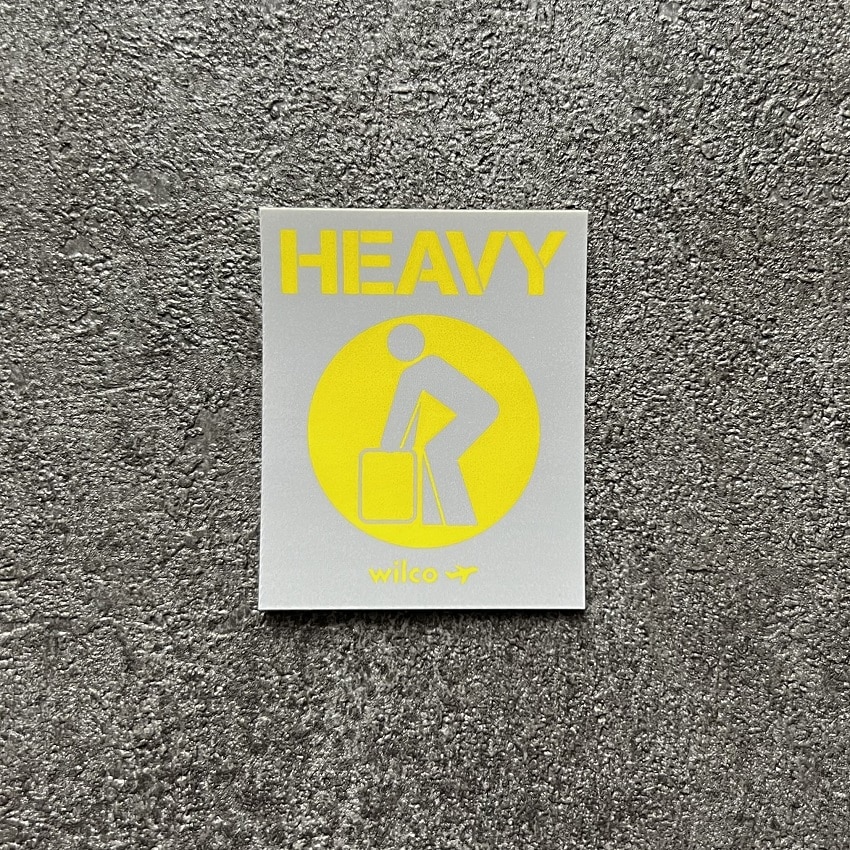 【wilco】HEAVYステッカー (イエロー)