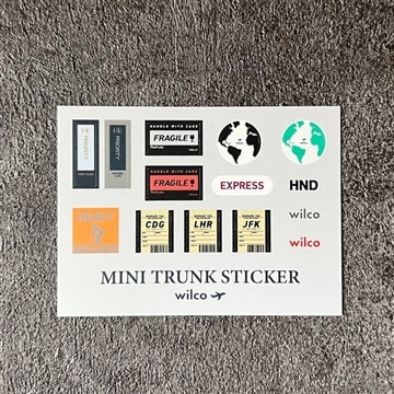 【wilco】ミニチュア トランクステッカー