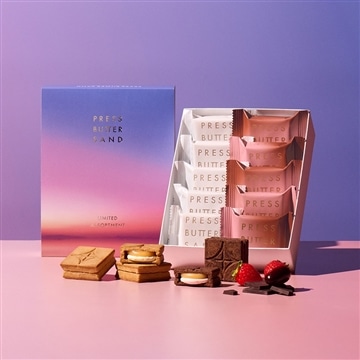 バターサンド2種詰合せ〈ストロベリーチョコレート〉　10個入 限定パッケージ														