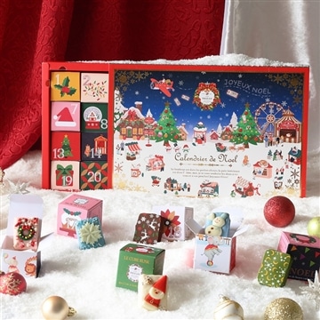 クリスマスカレンダー キューブラスク 24個入