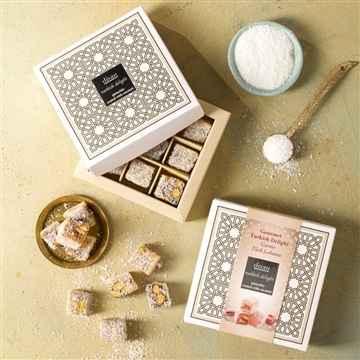 ココナッツコーティングピスタチオターキッシュディライト 9個入