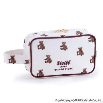 Steiff meets gelatopique 145thオリジナル総柄ポーチ