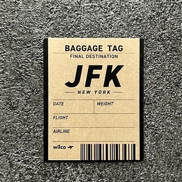 【wilco】ステッカー JFKタグ (クラフト紙)