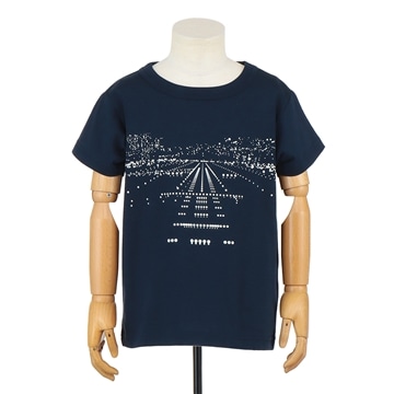 半袖Tシャツ「LANDING」（ランディング）羽田限定カラーネイビー　6Aサイズ（100-110cm）