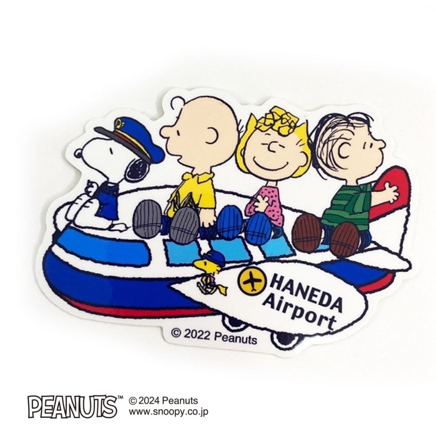 SNOOPY「羽田限定ステッカー(飛行機みんな)」