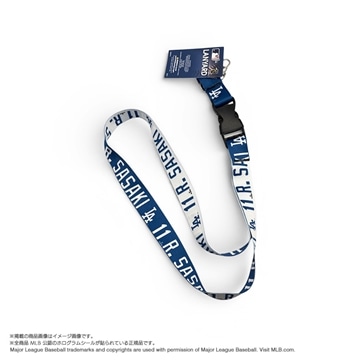 25 ドジャース 佐々木朗希 ネックストラップ