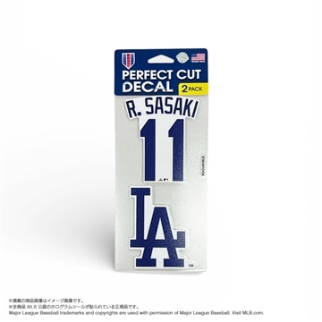 25 ドジャース 佐々木朗希 パーフェクトカットデカール