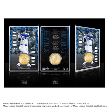 MLB公認】ドジャース 大谷翔平 MLB 通算300本塁打達成記念 コイン