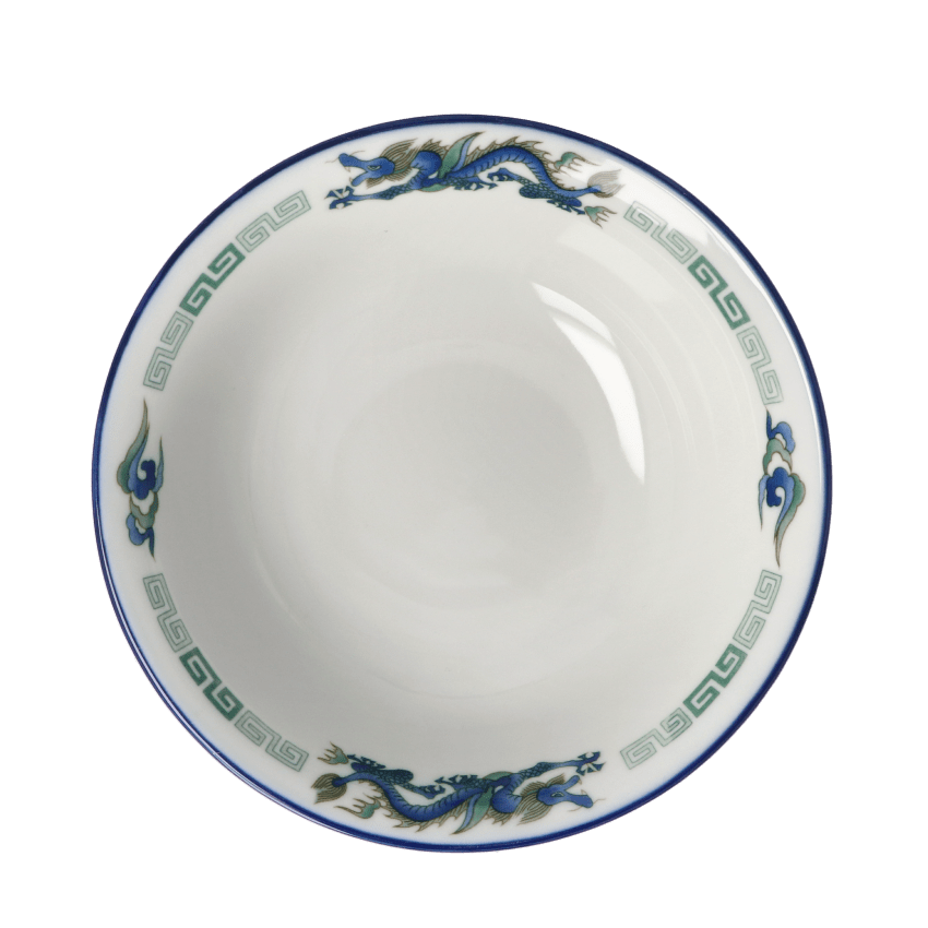 ルリ反り高台6.5寸 ラーメン丼 龍雷紋