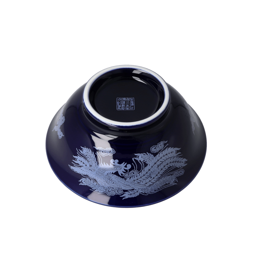 ルリ反り高台6.5寸 ラーメン丼 龍雷紋