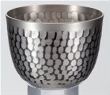 新光金属　純銅錫被仕上げ 鎚目ぐい呑み80ml