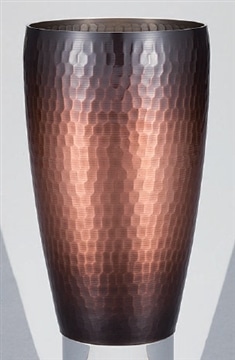 新光金属　純銅赤銅仕上げ 鎚目S型ﾀﾝﾌﾞﾗｰ(中) 400ml