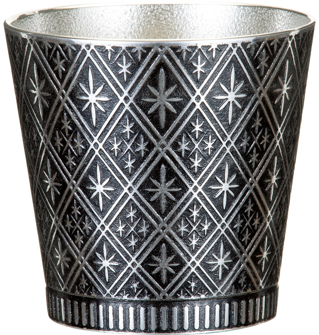 大阪錫器 タンブラー　群星　黒