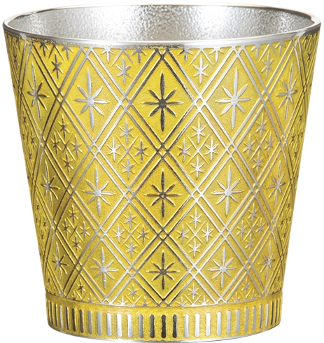 大阪錫器 タンブラー　群星　黄