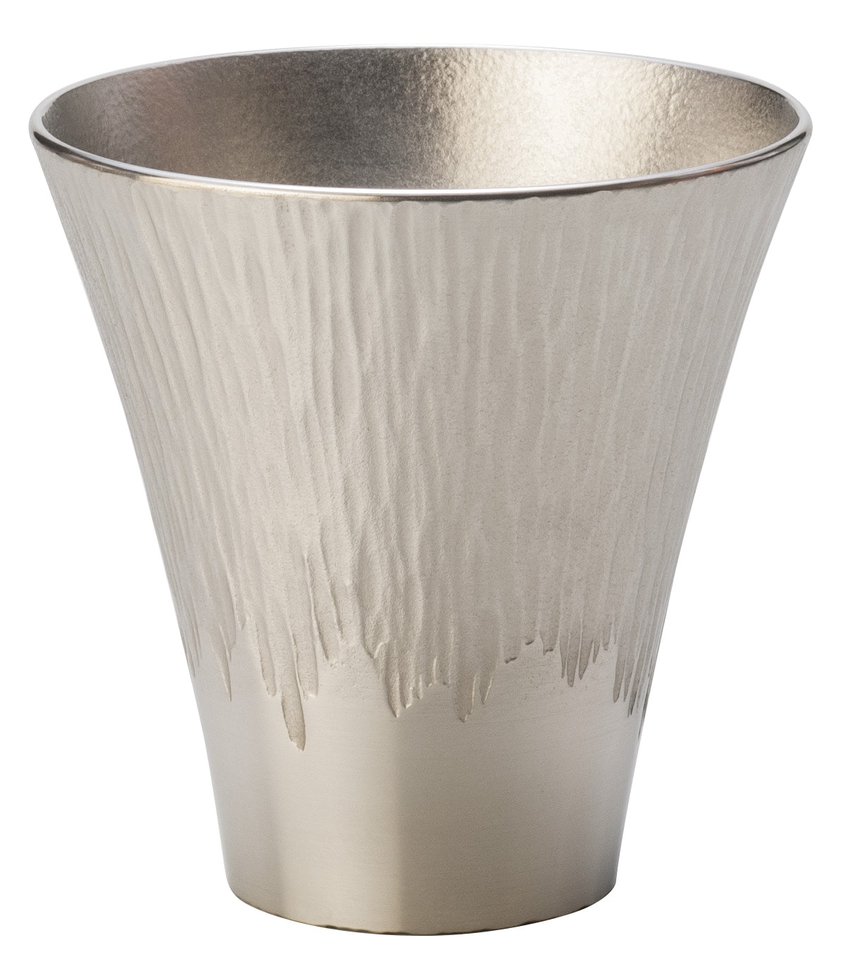 大阪錫器 　タンブラー　富士山（小）白