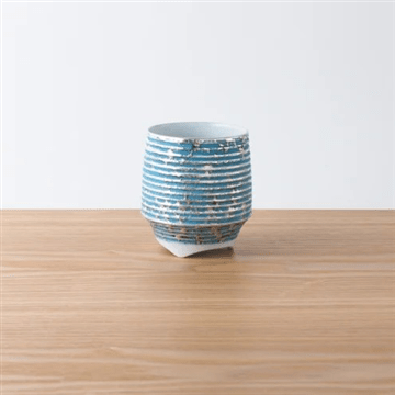 香酒盃L いぶし銀(青)