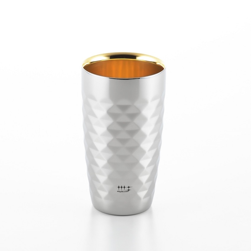 磨き屋シンジケート　２重ビアタンブラー(内面金メッキ仕上)