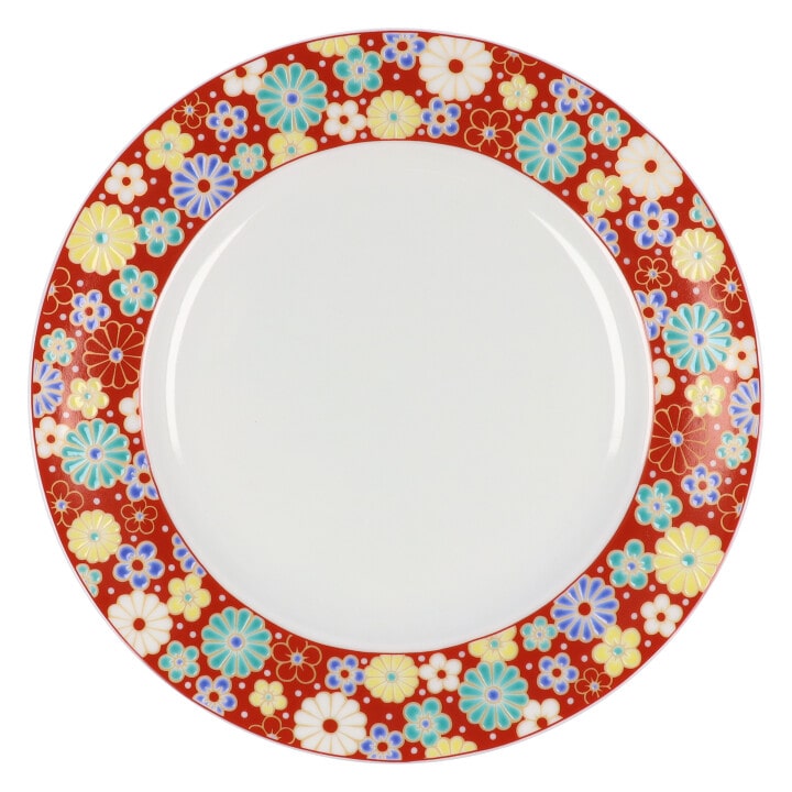 九谷焼 青郊窯　KUTANI DESSERT PLATE 梅菊文