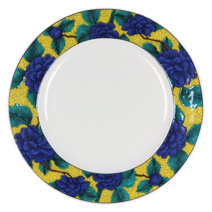 九谷焼 青郊窯　KUTANI DESSERT PLATE 青手牡