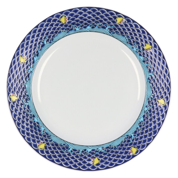 九谷焼 青郊窯　KUTANI DESSERT PLATE 千鳥